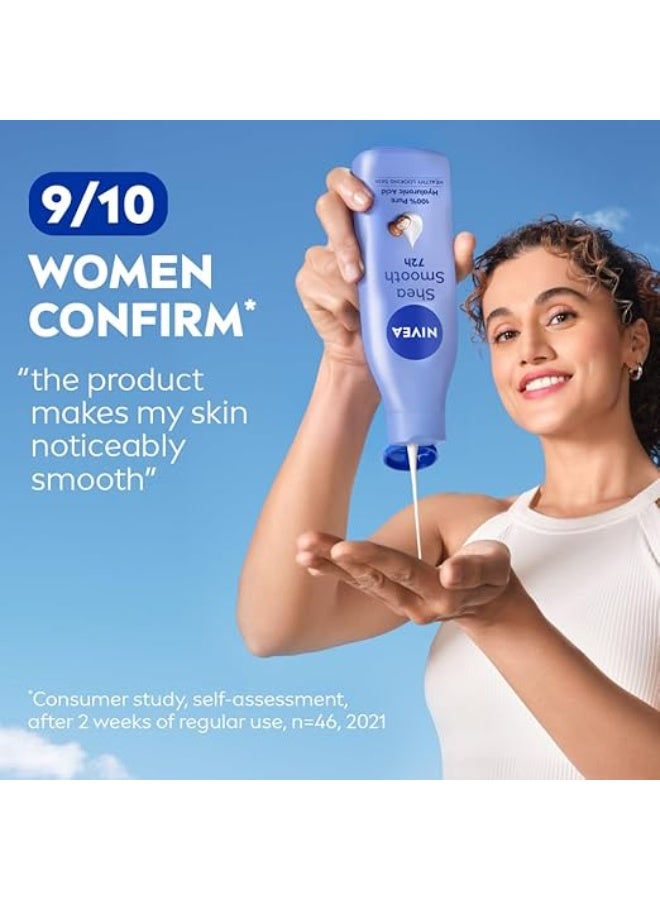 Nivea Body Milk Shea Smooth 48H Deep Moisture Lotion (2 X 200Ml) (400) - Image 3